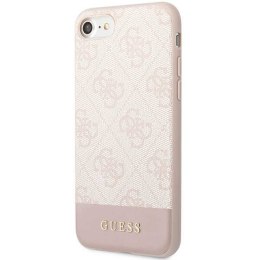 Guess GUHCI8G4GLPI iPhone 7/8/SE 2020 / SE 2022 różowy/pink hard case 4G Stripe Collection