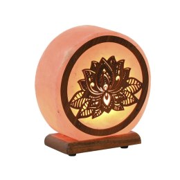 Lampa stołowa Home ESPRIT Brązowy Różowy Drewno Sól 15 W 220 V 16 x 7 x 18 cm