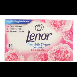 Lenor Pink Blossom Chusteczki Zapachowe do Suszarek 34 szt.