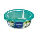 Okrągłe pudełko na lunch z pokrywką Luminarc Keep'n Lagon 920 ml 15,6 x 6,6 cm Turkusowy Szkło (6 Sztuk)