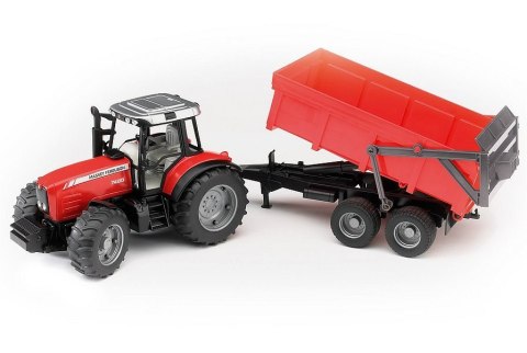 Traktor Massey Ferguson 7480 z przyczepą wywrotką 02045 BRUDER