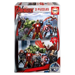 Układanka puzzle Educa Marvel Avengers (2 x 100 pcs)