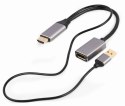 Gembird A-HDMIM-DPF-02 adapter kablowy 0,1 m HDMI Typu A (Standard) DisplayPort Czarny