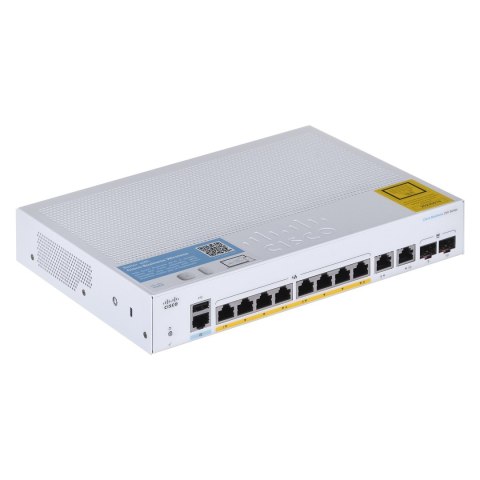 Cisco CBS250-8FP-E-2G-EU łącza sieciowe Zarządzany L2/L3 Gigabit Ethernet (10/100/1000) Srebrny