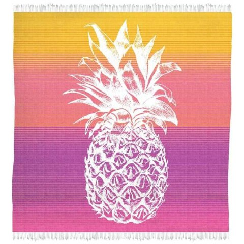 Ręcznik plażowy Secaneta Fouta 170 x 170 cm Pojedyńczy Ananas