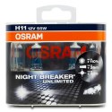 Żarówka Samochodowa Osram Nightbreaker Unlimited H11 55 W 12 V (2 Sztuk)