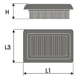 Filtr powietrza Green Filters P491639