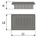 Filtr powietrza Green Filters P606784