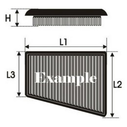 Filtr powietrza Green Filters P950303