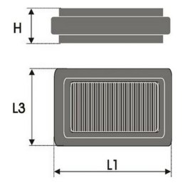 Filtr powietrza Green Filters P950334