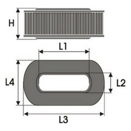 Filtr powietrza Green Filters R083234