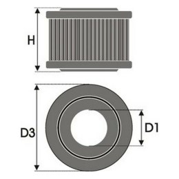 Filtr powietrza Green Filters R086753