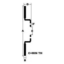 Tarcze Hamulcowe Black Diamond KBD1381G12 Solid Tylni 12 Paski