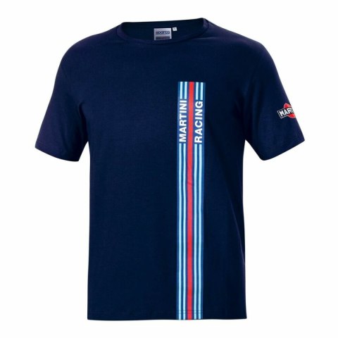 Koszulka z krótkim rękawem Męska Sparco Martini Racing Granatowy (Rozmiar M)