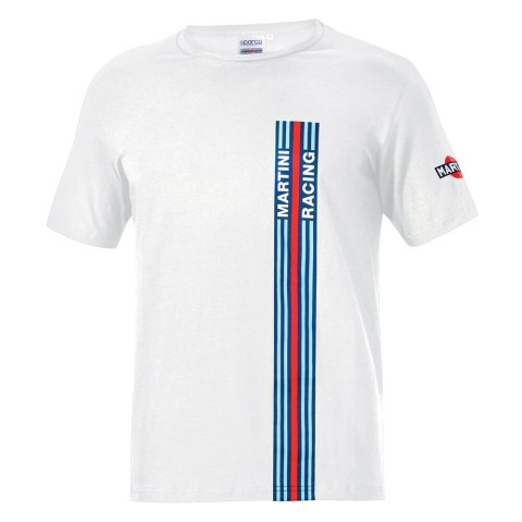 Koszulka z krótkim rękawem Sparco BIG STRIPES Biały (Rozmiar M)