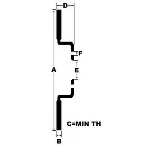 Tarcze Hamulcowe Black Diamond BDKBD1863CD Wiercenie Solid Tylni