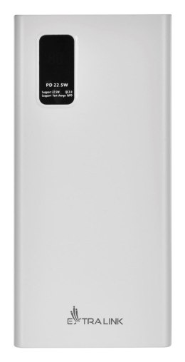 Extralink EPB-067W 10000mAh Biały | Powerbank | Power bank, Fast Charging, USB-C