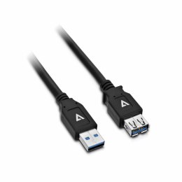 Kabel USB V7 V7U3.0EXT-2M-BLK-1E USB A Czarny