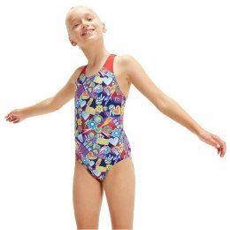 Strój Kąpielowy dla Dziewczynki Speedo Digital Allover Splashback Pływanie Niebieski - 13-14 lat
