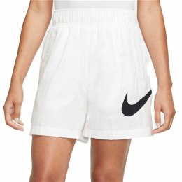 Krótkie Spodenki Sportowe Damskie Nike Sportswear Essential Biały - S