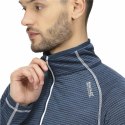 Koszulka z długim rękawem Męska Regatta Yonder Half-Zip Ciemnoniebieski - S