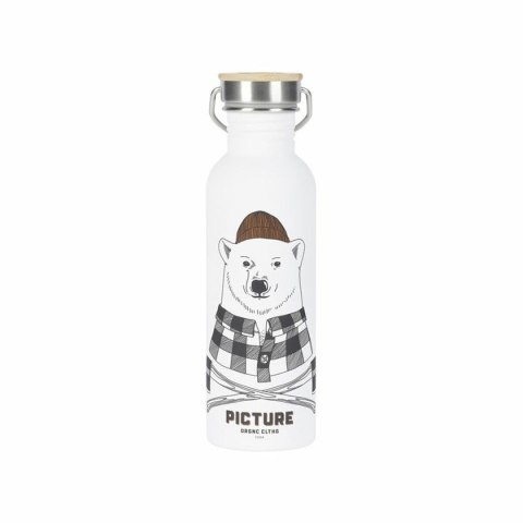 Butelka wody Picture Hampton 750 ml Biały Drewno