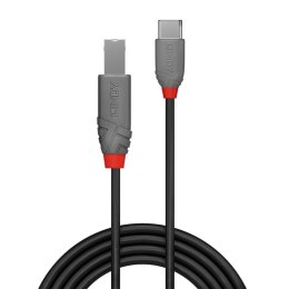 Kabel USB C na USB B LINDY 36942 Czarny 2 m