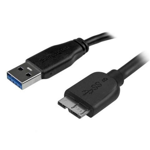 Kabel USB do micro USB Startech USB3AUB2MS Czarny