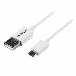 Kabel USB do micro USB Startech USBPAUB1MW Biały 1 m