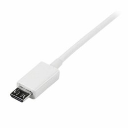 Kabel USB do micro USB Startech USBPAUB1MW Biały 1 m