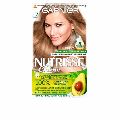 Trwała Koloryzacja Garnier Nutrisse Nº 70 Nº 7-Rubio Nº 70-Ble Ambre (3 Sztuk)