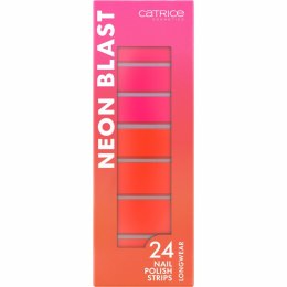 Arkusze Lakieru do Paznokci Catrice Neon Blast Nº 020 Neon thunder 24 Sztuk