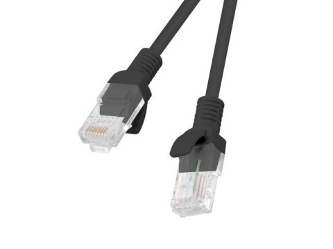 PATCHCORD KAT.5E 1M CZARNY FLUKE PASSED LANBERG 10-PACK