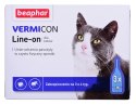 BEAPHAR VERMIcon Line-on Cat - krople przeciw pasożytom dla kota - 3x 1ml