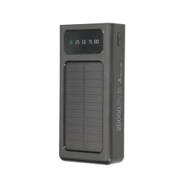 EXTRALINK EPB-092 20000MAH SOLAR POWER BANK CZARNY