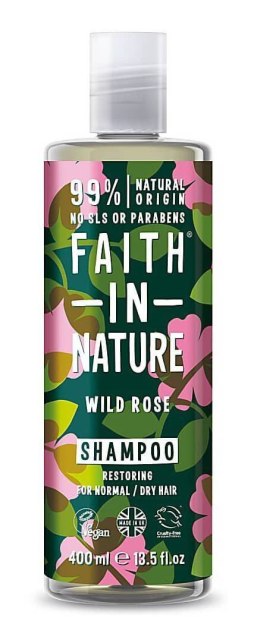 Faith In Nature Wild Rose Szampon do Włosów 400 ml