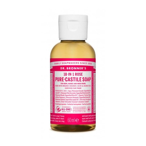 Mydło w płynie Dr Bronner's 60 ml Róż