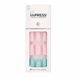 Sztuczne paznokcie Kiss imPRESS color Dew Drop (30 Sztuk)