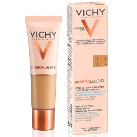 Płynny Podkład do Twarzy Vichy Mineralblend Nº 12 Sienna 30 ml