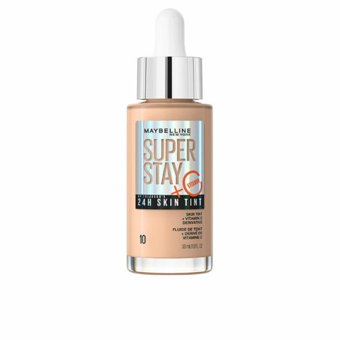 Płynny Podkład do Twarzy Maybelline Super Stay Skin Tint Nº 10 30 ml Witamina C
