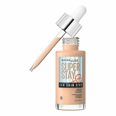 Płynny Podkład do Twarzy Maybelline Super Stay Skin Tint Nº 10 30 ml Witamina C