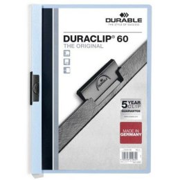 Folder z teczkami Durable Duraclip 60 Niebieski Przezroczysty A4 25 Części