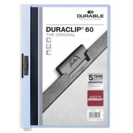 Folder z teczkami Durable Duraclip 60 Niebieski Przezroczysty A4 25 Części