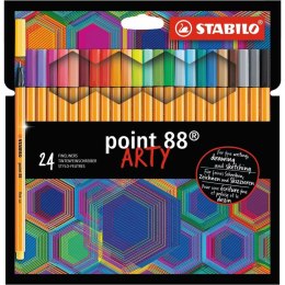 Zestaw markerów Stabilo Point 88 ARTY 0,4 mm (24 Części)