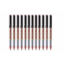 Długopis z płynnym atramentem Uni-Ball Rollerball Eye Broad UB-150 Czerwony 1 mm (12 Części)