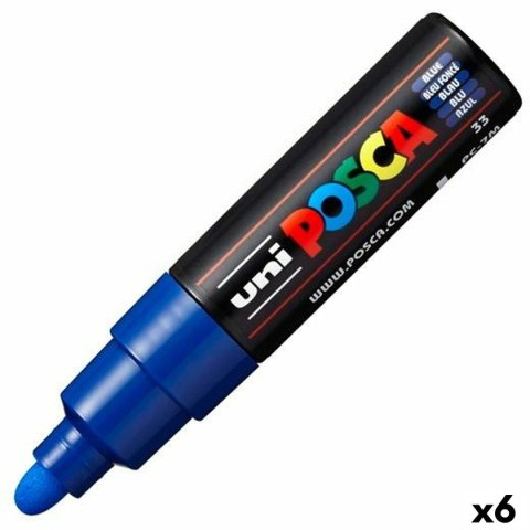 Marker POSCA PC-7M Niebieski (6 Sztuk)