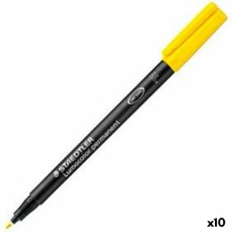 Marker permanentny Staedtler 318 F Żółty 0,6 mm (10 Sztuk)