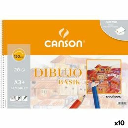 Blok rysunkowy Canson Basik Mikroperforowany 20 Kartki A3 (10 Sztuk)