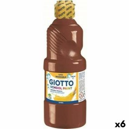 Farba temperowa Giotto Brązowy 500 ml (6 Sztuk)