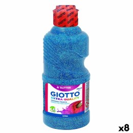 Farba temperowa Giotto Glitter Niebieski 250 ml (8 Sztuk)